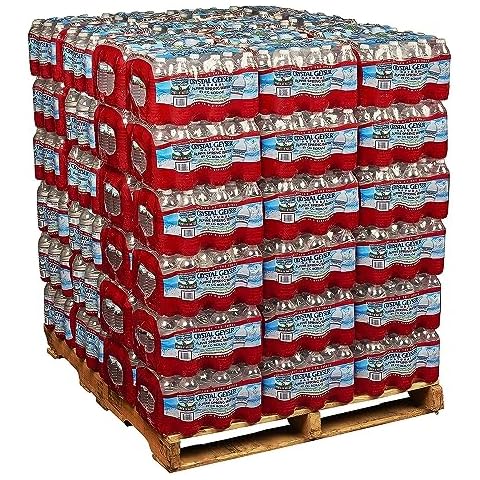 CRYSTAL GEYSER SINCE 1977 Alpine 100% Natural Spring Water, 16.9oz Bottles, 35 Bottles Per Case, Pallet of 54 Cases Cover