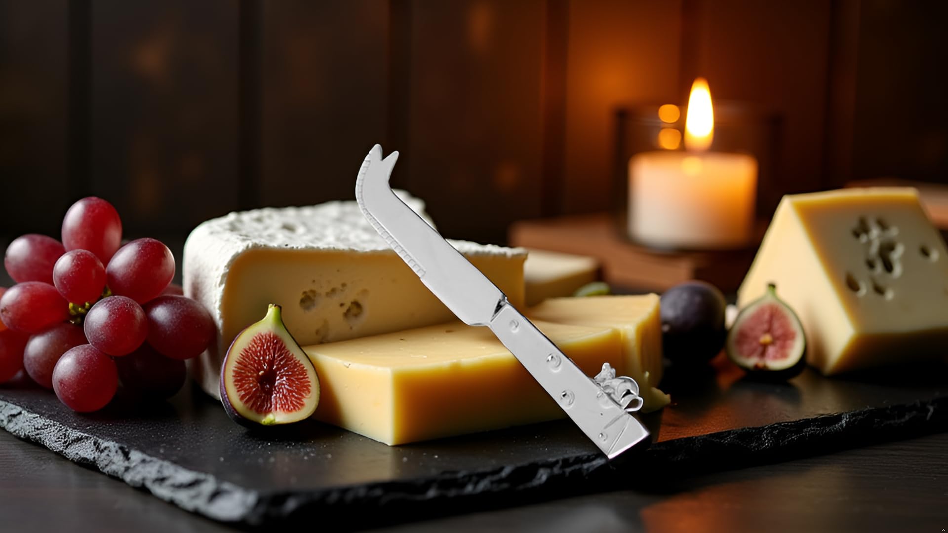 Käsemesser Set 6-teilig Versilbert – Maus & Käse Design – 15,5 cm – Anlaufgeschützt & Inkl. Geschenkbox