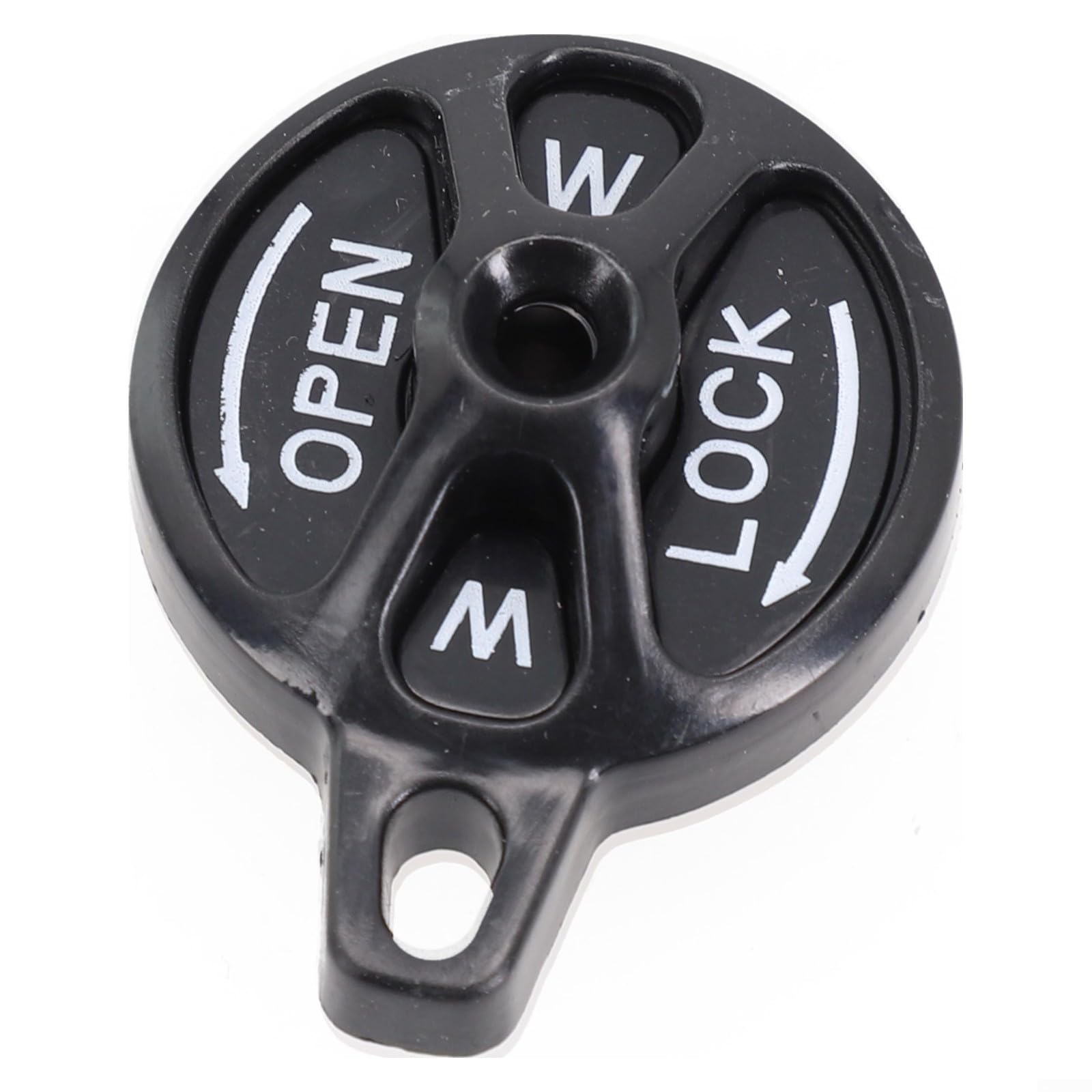Bicycle Fork Lock Cap Switch Manual Lockout Assembly Kit for XCR/XCM Suspension Forks, ABS Material Replacement Part for Mountain Road Bikes(Black)