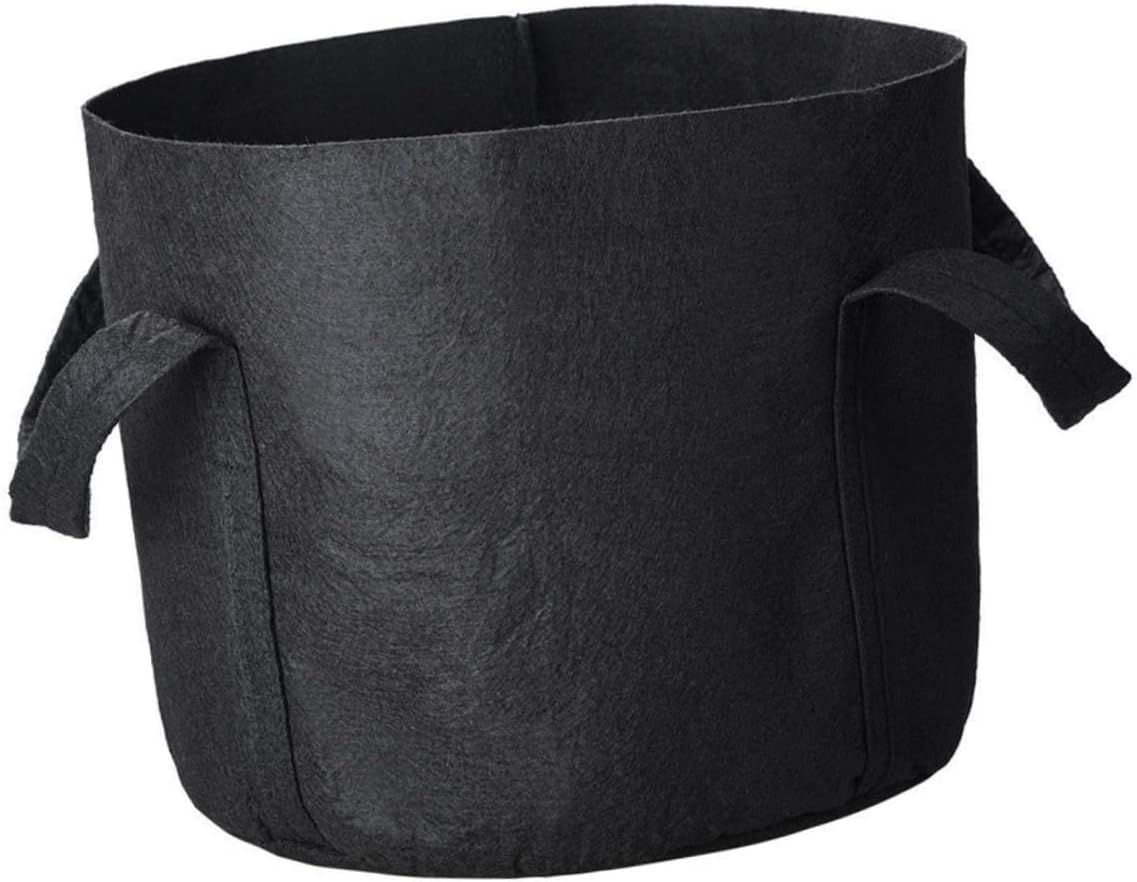 6pcs Felt Planting Bag Breathable Plant Growth Container for Use Nonwoven Material for Vegetables Flowers and Herbs