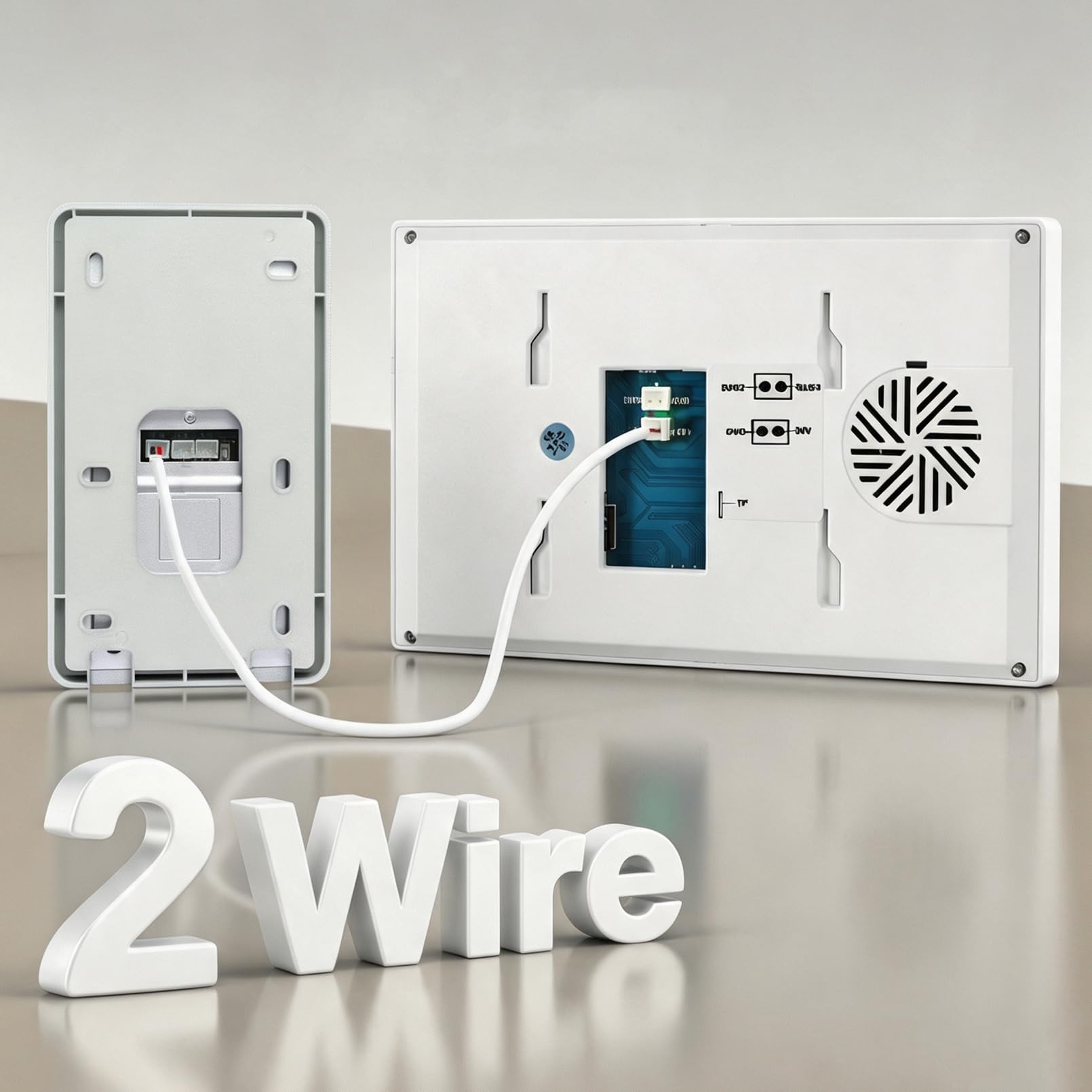 Klingel mit Kamera und Monitor, 2-Draht Türsprechanlage WLAN