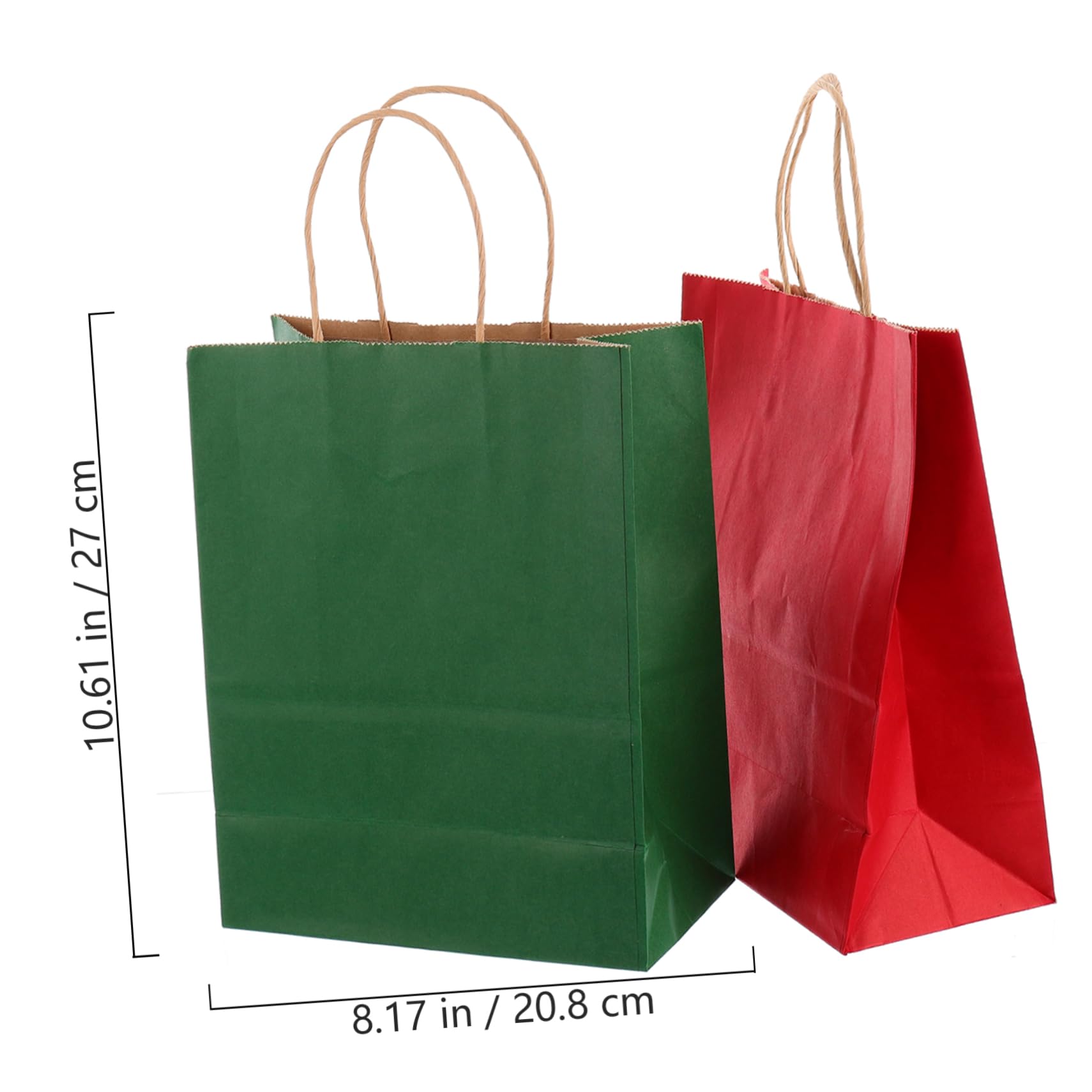 FRCOLOR 24piezas Obsequio de Navidad Bolsas de Papel Kraft para Guardar Ropa Bolsas de Obsequio de Papel para Envolver Festivales