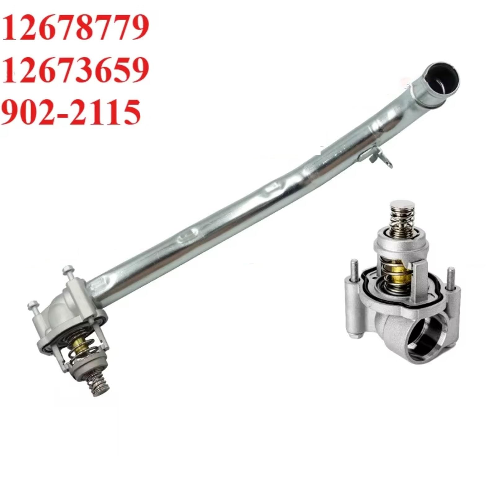 sensore Termostato liquido Accessori Termostato Liquido Raffreddamento Motore 12673659 Compatibile Con Cadillac Per XT5 2017-2022 Per XT6 2020-2022