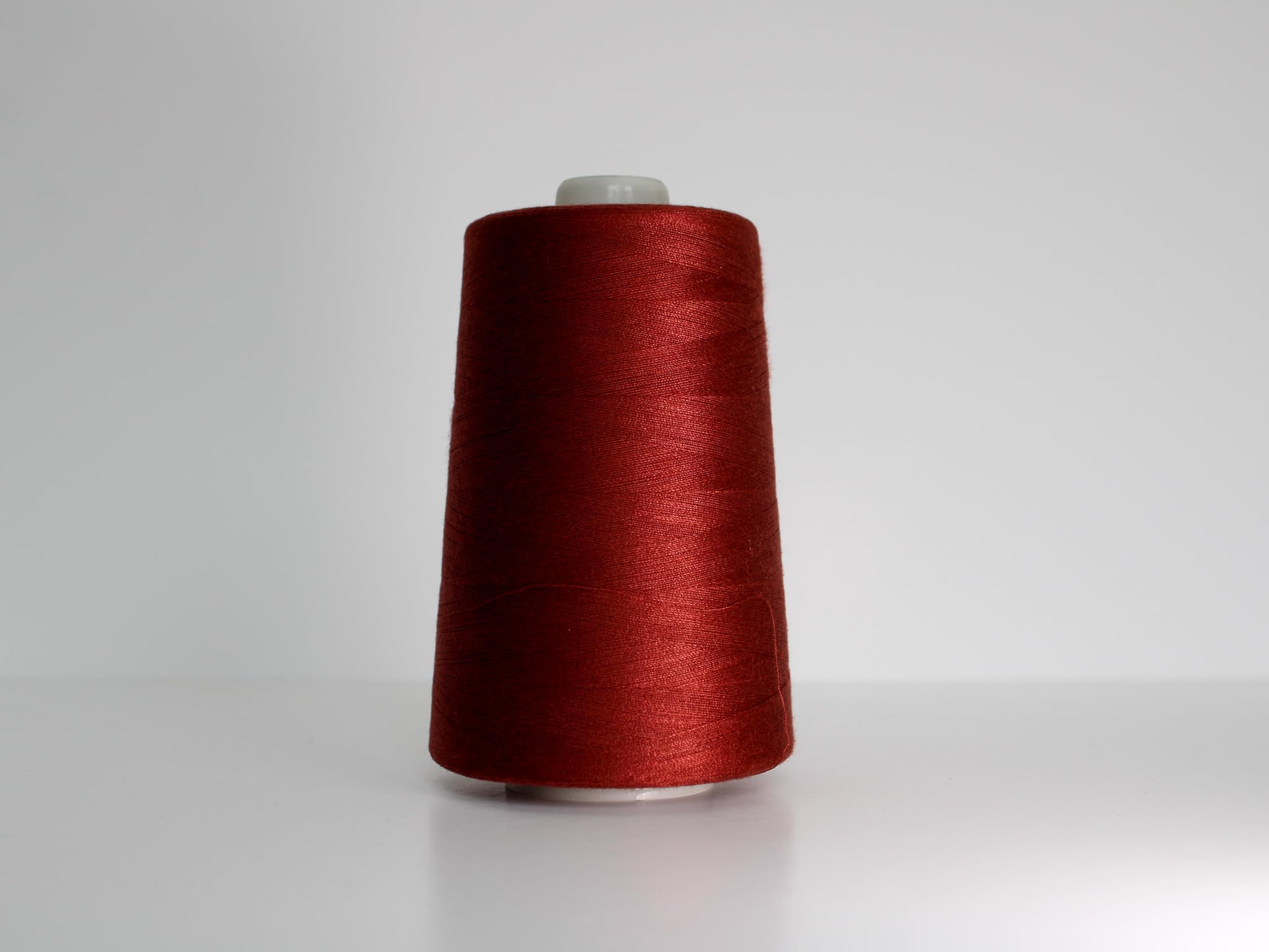 Marent Overlocking Sewing Machine Polyester Thread x Four 5000 Yards Cones White Black Natural Navy Red (Rust)
