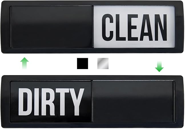 Strong Dishwasher Magnet Clean Dirty Sign Large Letters for Easy Read Optional.