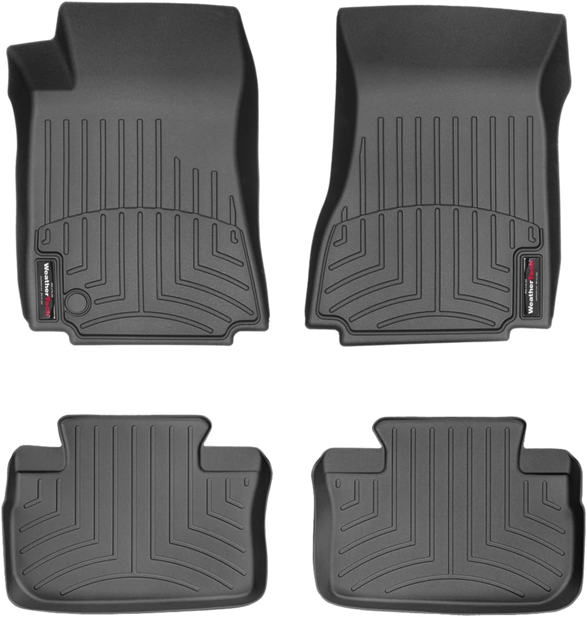 WeatherTech Custom Fit FloorLiners for Cadillac CTS, CTS, CTS - 1st & 2nd Row (445201-441492), Black