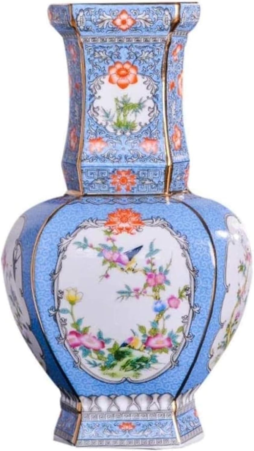 Vase Tabletop Ceramic Classical Creative for Dry Flowers Art Household Living Room Bedroom Office