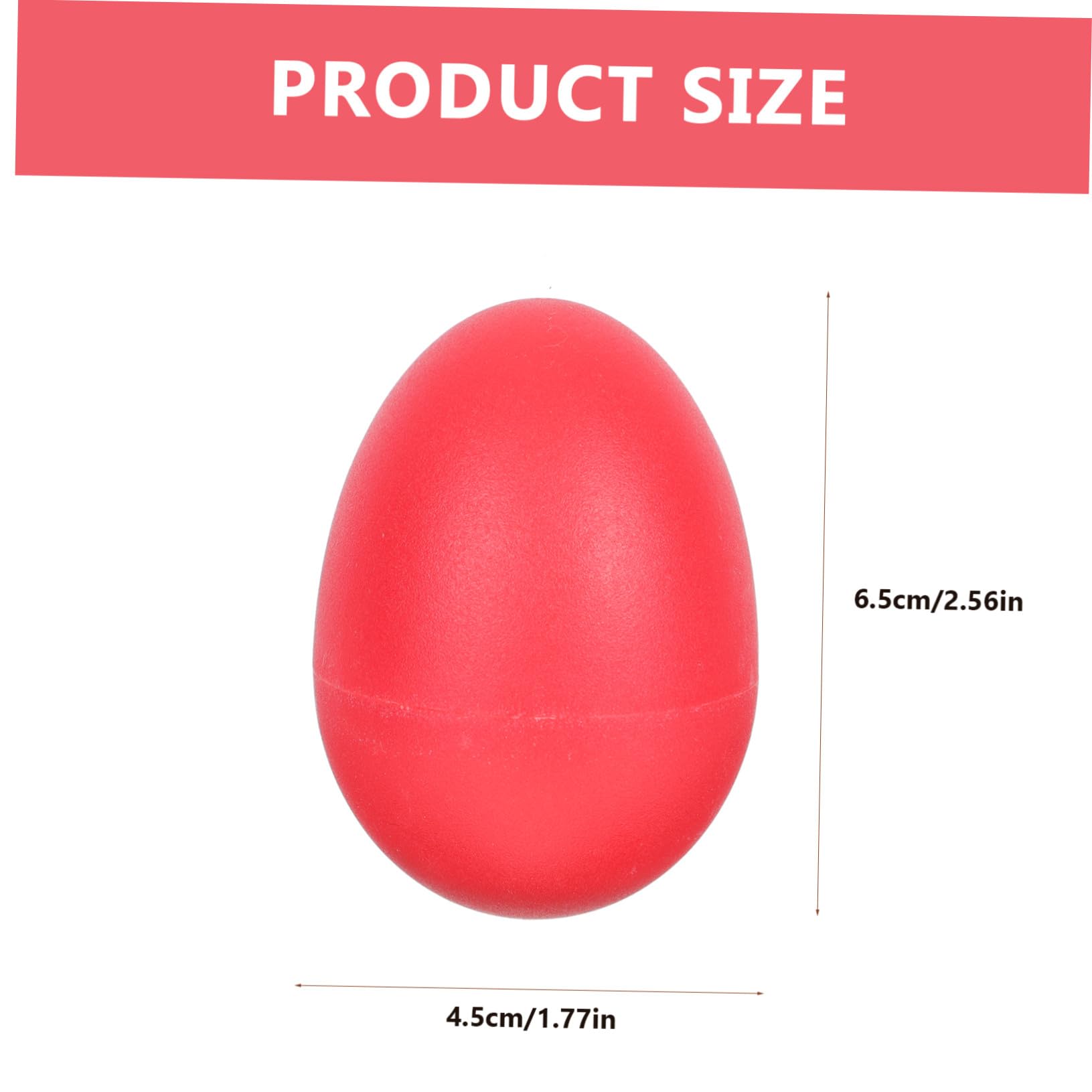 SUPVOX 20 Uova Musicali Maracas in Plastica Strumenti Musicali Percussioni per Ragazzo Ragazza Superficie Liscia Portatile Educazione Precoce e Festa Colore Casuale