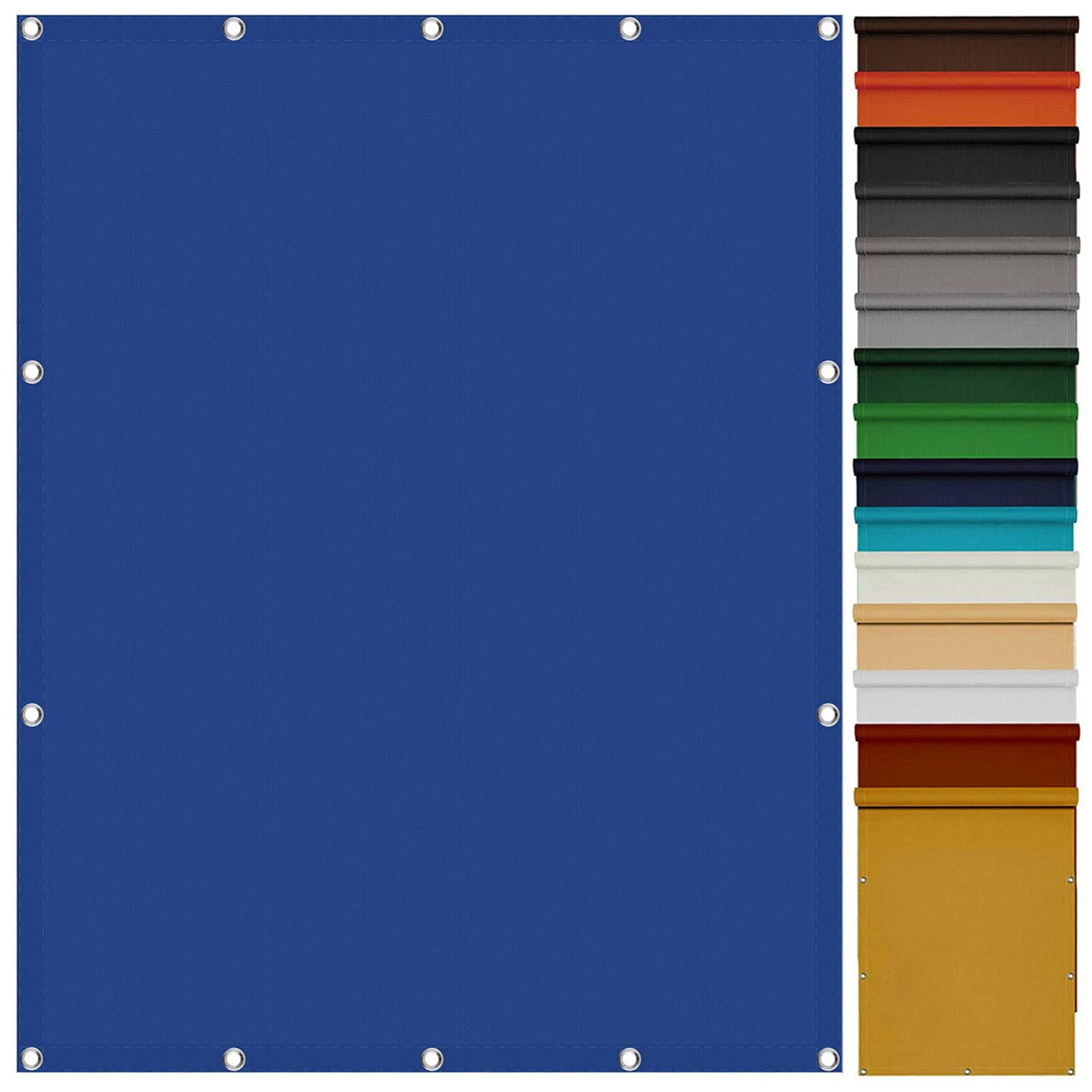 Voile d'ombrage rectangulaire étanche 2x3m bleu pour terrasse