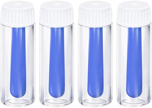 SUPVOX 4PCS Contact Lens Insertion and Remover Tool RGP Plunger for Hard Lenses and Scleral Contact Lenses (Blue)