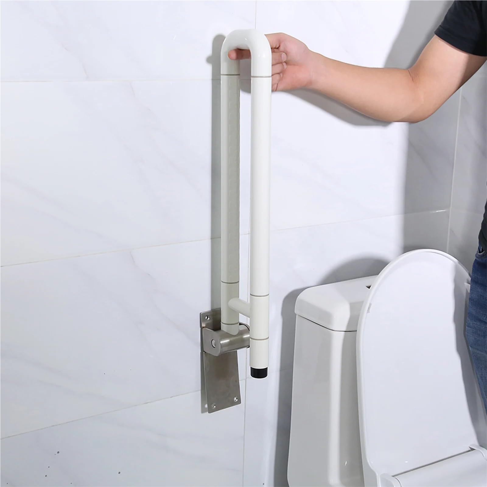 Barra de seguridad antideslizante para baño, barra de apoyo para baño, barra de apoyo para baño, barra de seguridad para inodoro