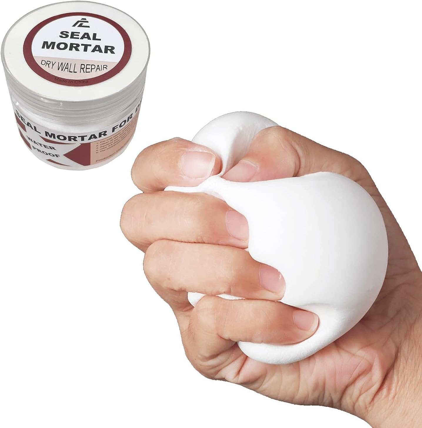 ToExcellent Repair Sealing Clay, Moldable Silicone Putty, Seal Mortar, Wall Hole, Air Conditioning Holes, White