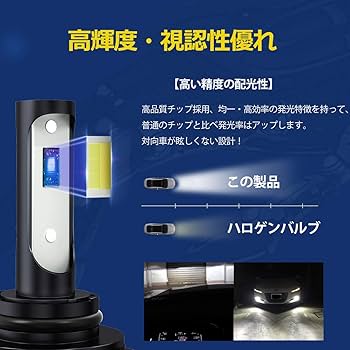 Amazon | コンパクト LEDフォグランプ HB4 9006 3色温度3モード