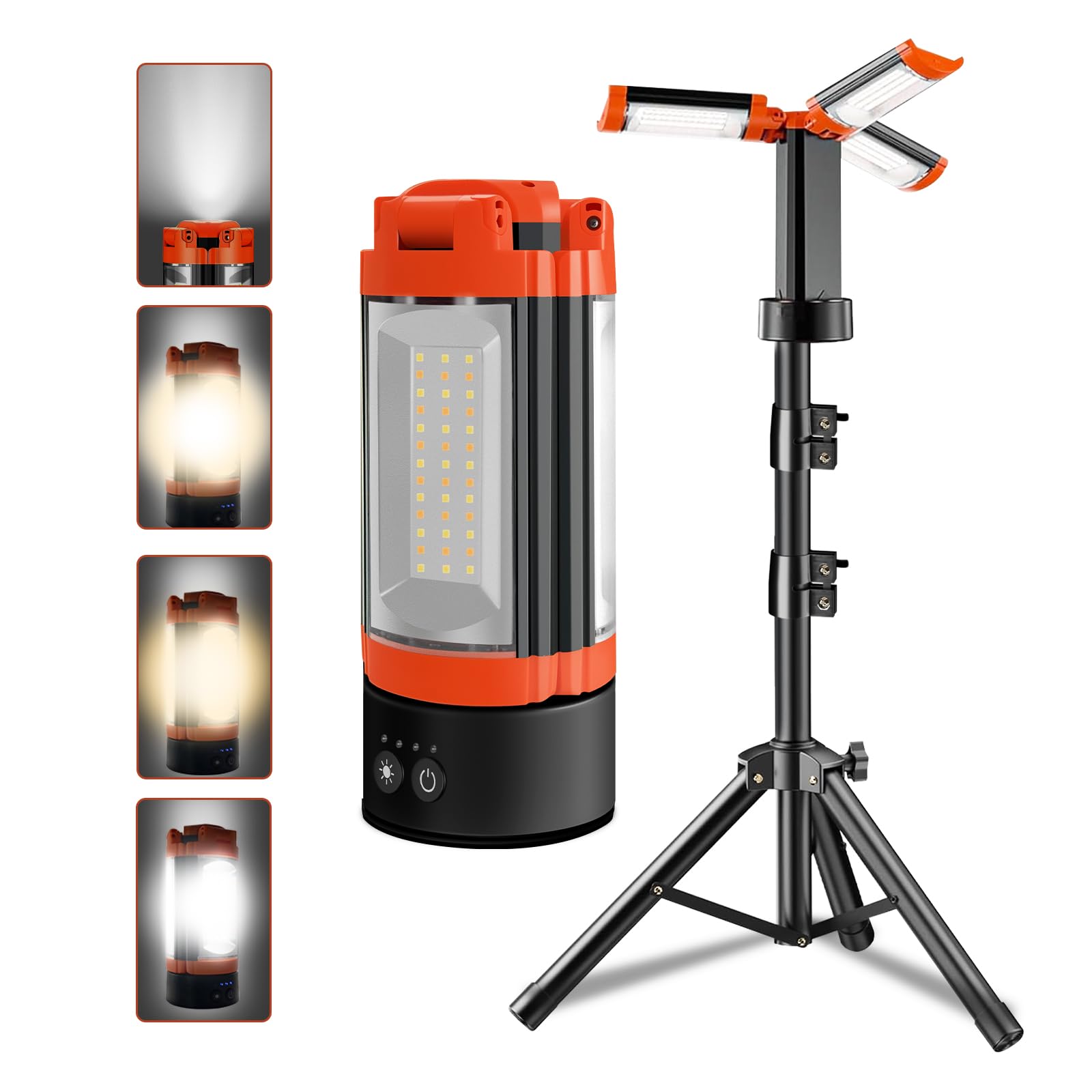 y*p様 STRETCH LIGHT WEIGHT PACKABLE SETUP YKXJM Rechargeable Camping Light with Stand 6.5 ft Max Height