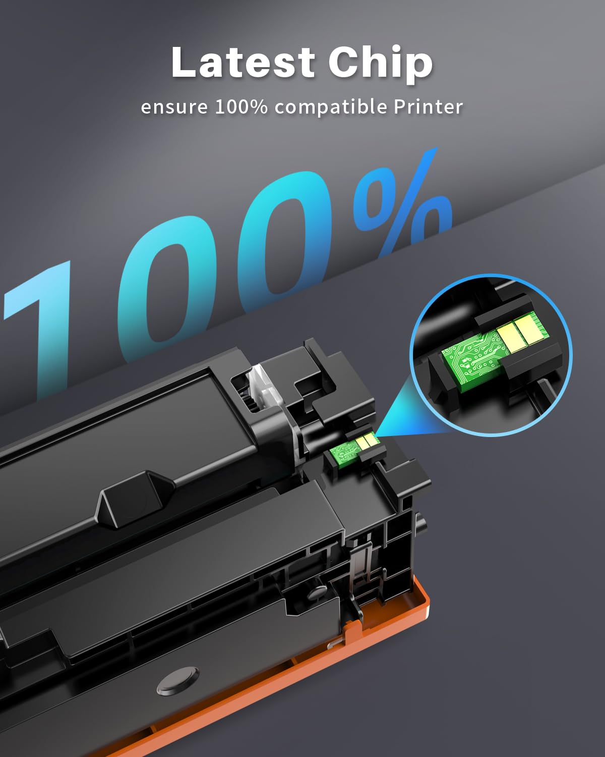 207A W2210A Toner CON CHIP compatibile per HP 207A sostitutivo per HP Color Laserjet Pro MFP M283fdw M255dw M282nw M283fdn M255nw (Nero)