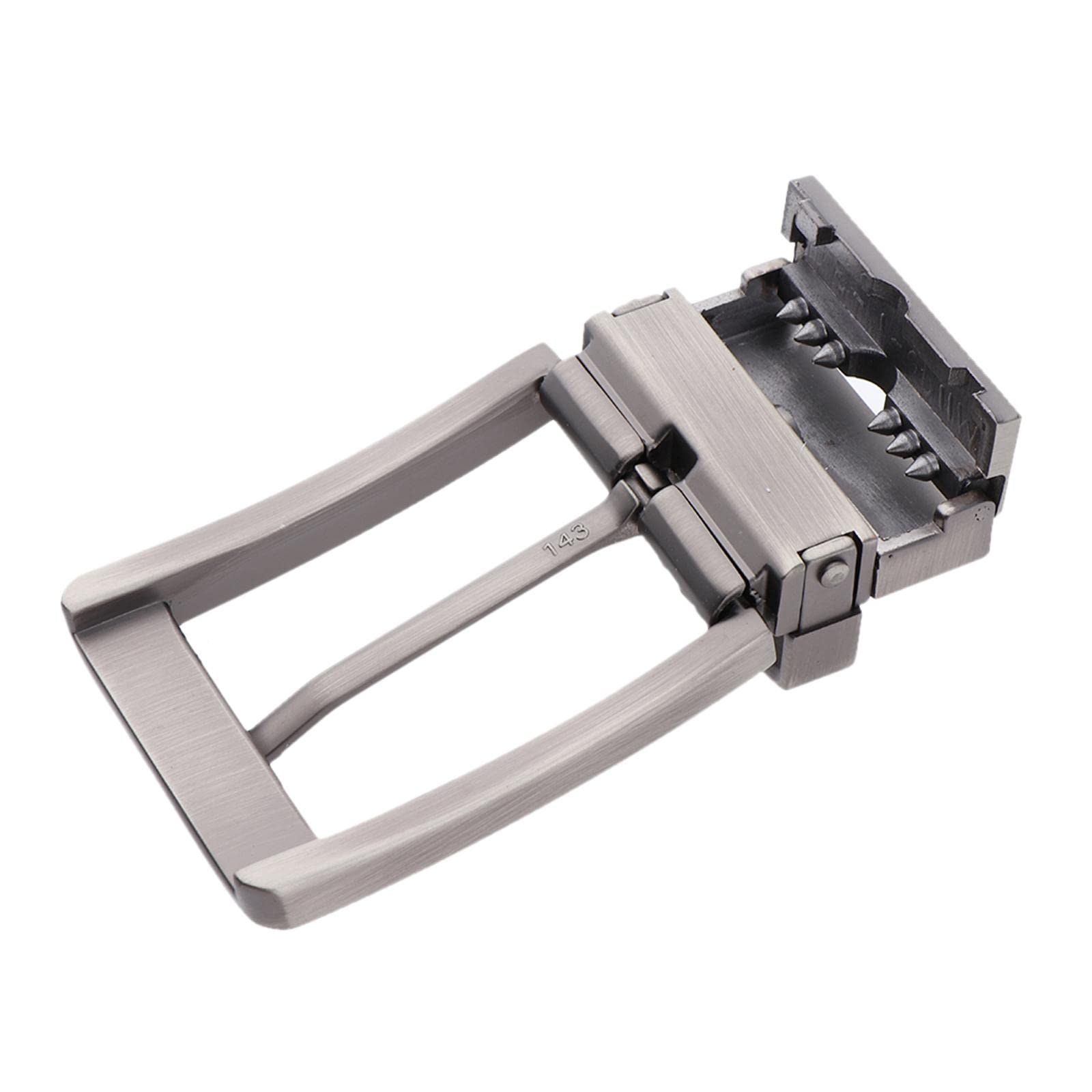 Men Classic Metal Belt Buckle Pin Buckle Rectangular Buckle for Business-image-3