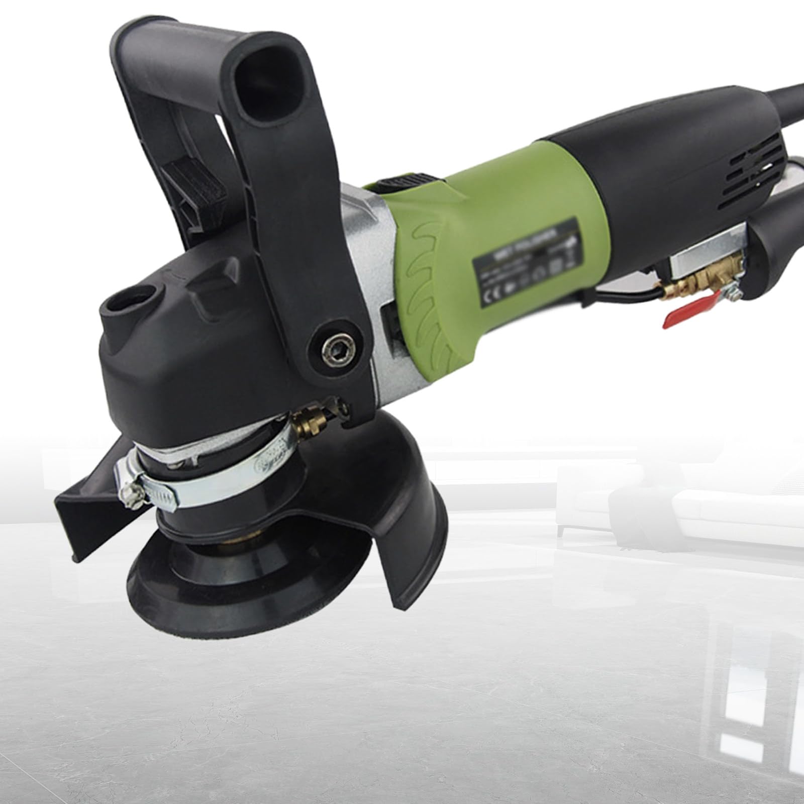 Sjyclaviger Concrete Countertop Wet Polisher, Wet Polisher Variable Speed Grinder, Machine φ125mm Concrete Grinder Polisher Grinder, For Concrete Granite Marble Tile Polish Lower-A