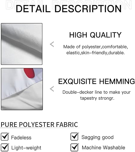 Miniatura 6 de PTETEYA Tapiz de Navidad para hombre, diseño de bolas de Navidad, para invierno, nieve, Navidad, sombrero, bufanda, tapiz de gnomo para colgar en la