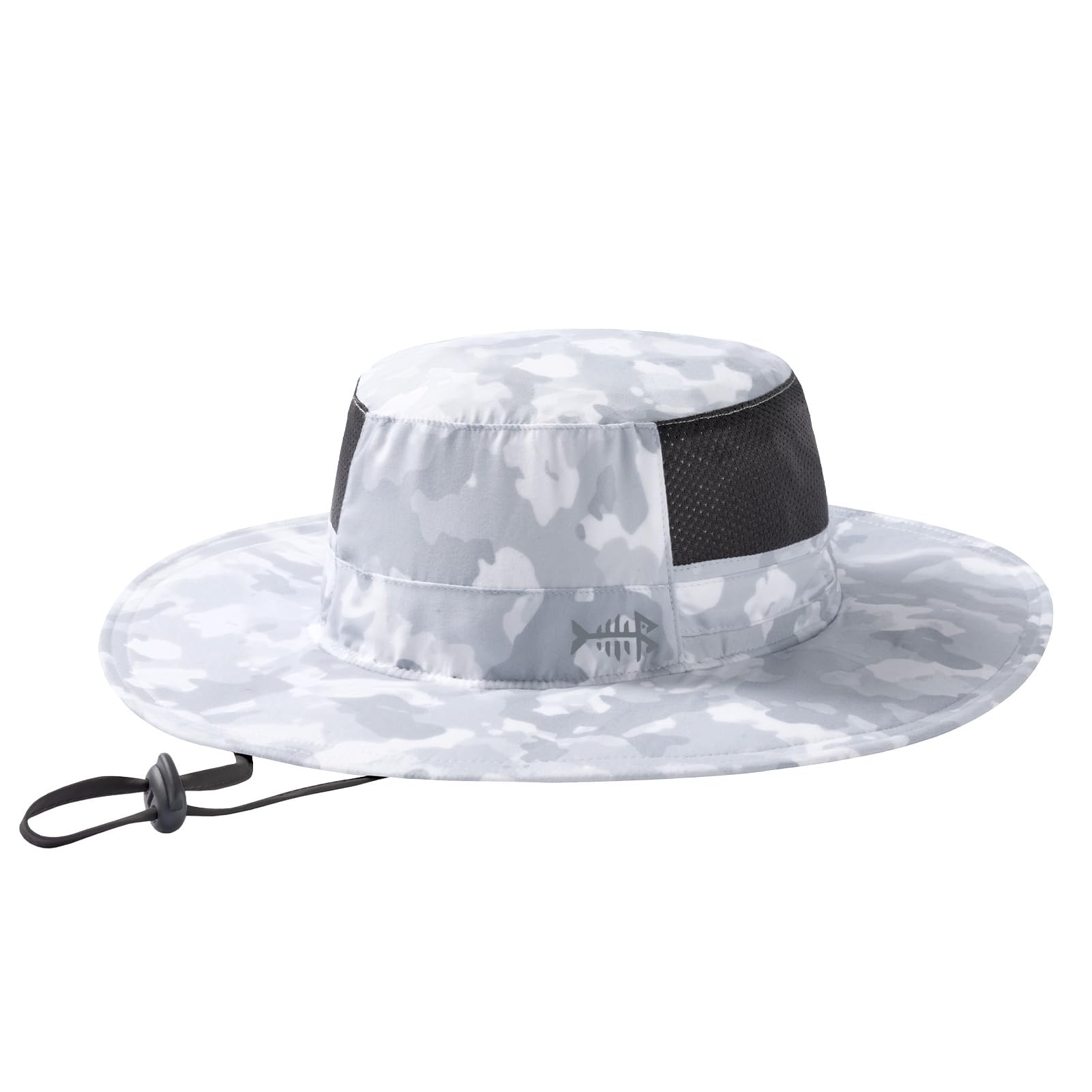 BASSDASH UPF 50+ Fishing Sun Hat Water Resistant Unisex Wide Brim Bucket Boonie Hat for Hiking Camping Safari FH15