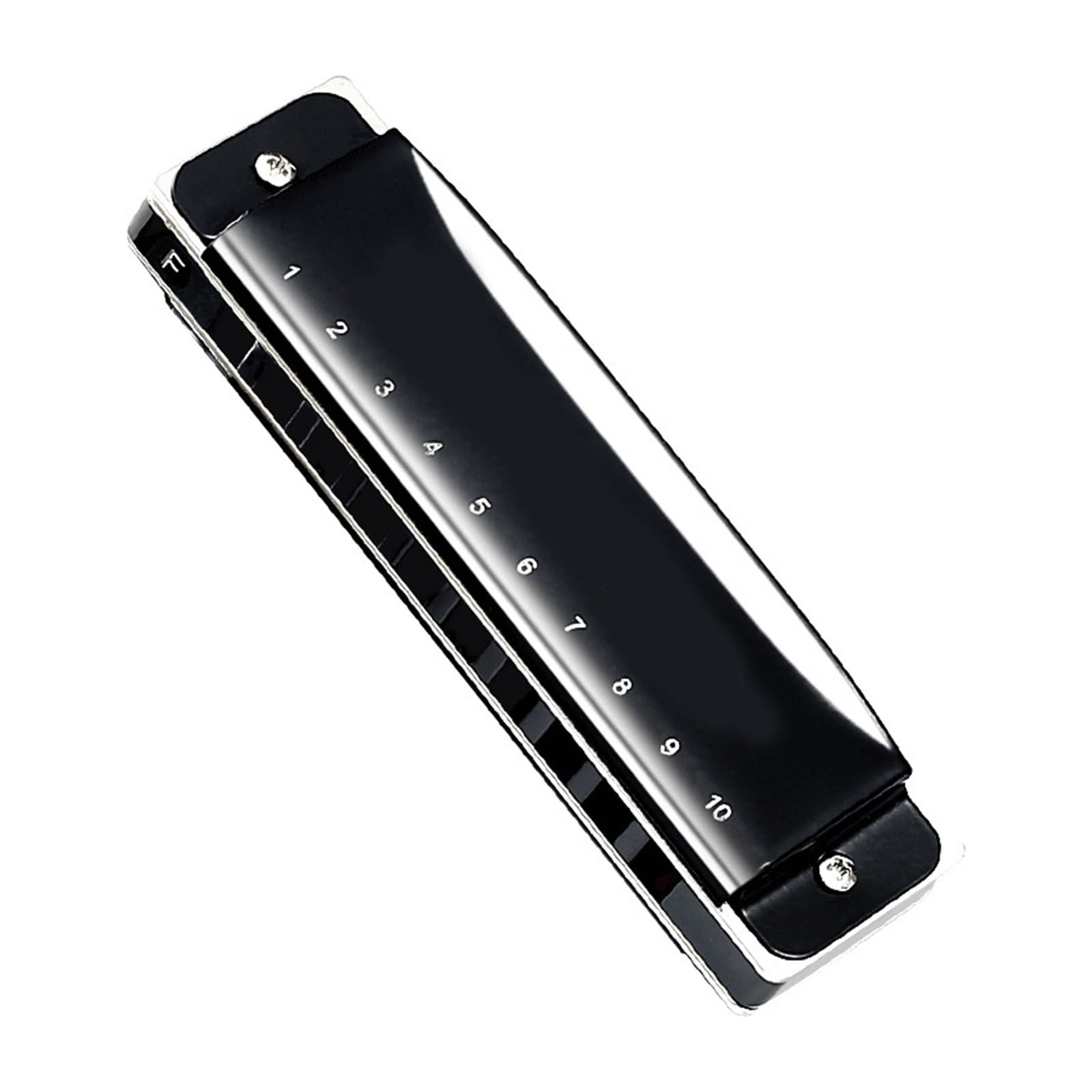 Mundharmonikas Mundharmonika, C-Tonart, 10 Löcher, Professionelles Anfänger-Musikinstrument (Color : G Tone bk)