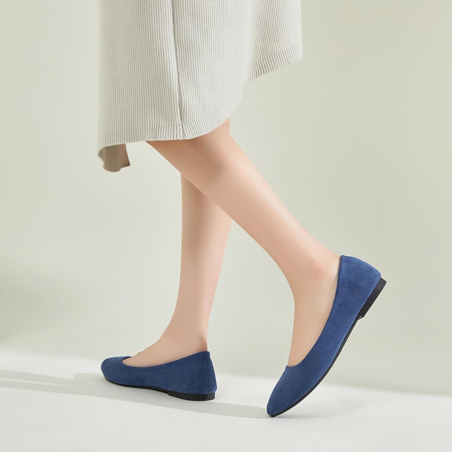 Shupua Flats for Women Round Toe Flat Shoes Dressy Black Ballet Flats Comfortable Womens Dress Shoes Ballerina Flats for Work - Image 9