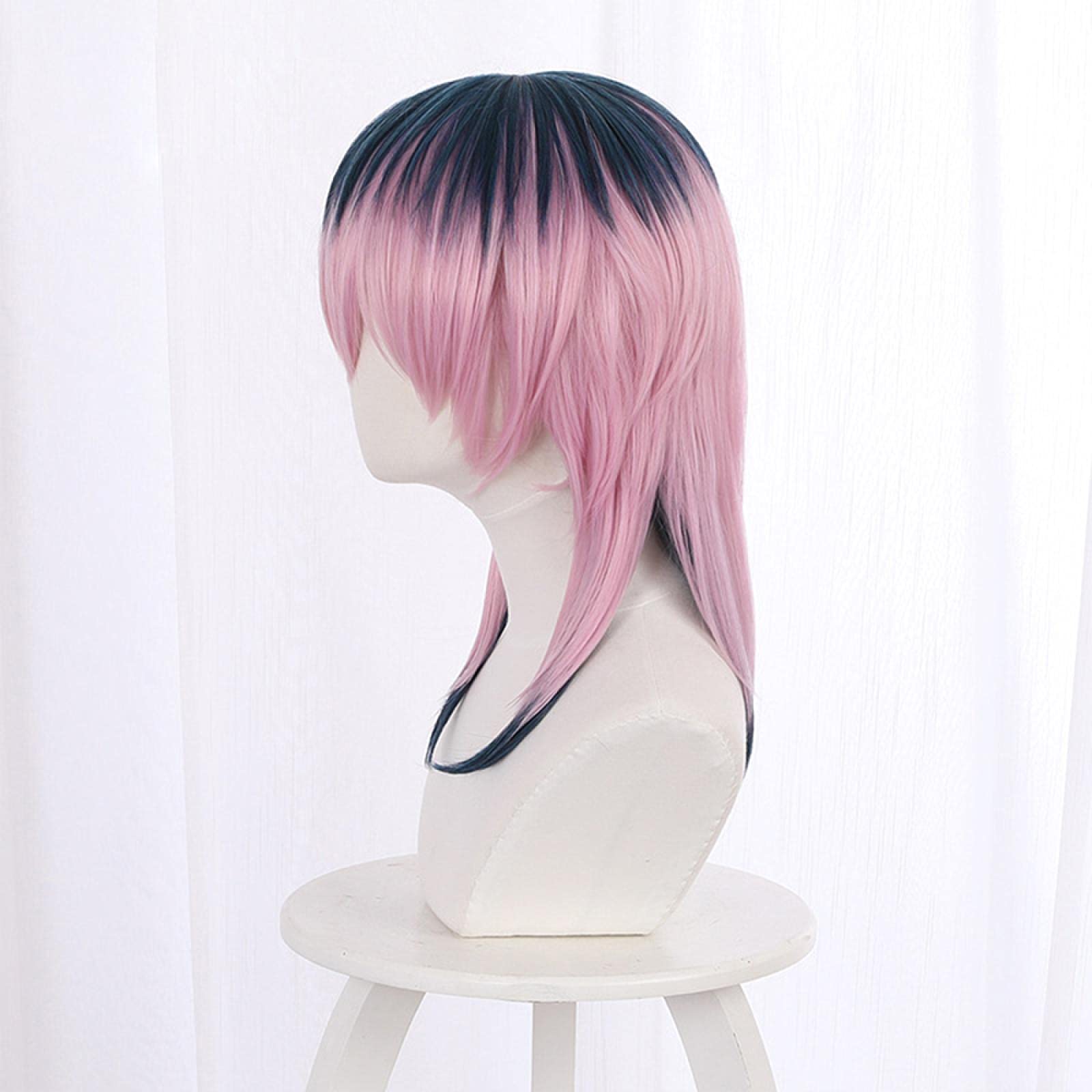 GZIRUE Cosplay-Perücke – Schwarz-gelb, 50 Cm, Für Rindou Haitani, Mit Haarnetz