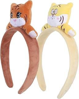 2Pcs Ano Chinês Cabeça 2022 Ano de Tigre Faixa de Cabelo Hoop 2022 Véspera de Ano Partido Favor Xmas Presente Festa Bolsa Filler