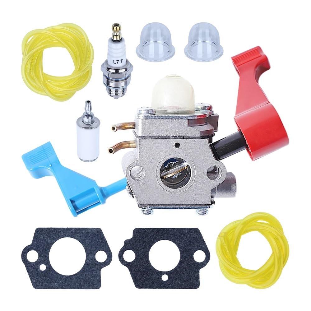 Accesorios Kit de carburador Compatible con soplador de Hojas FL1500 FL1500LE, desbrozadora de Gasolina, Junta, línea de Combustible, cebador.