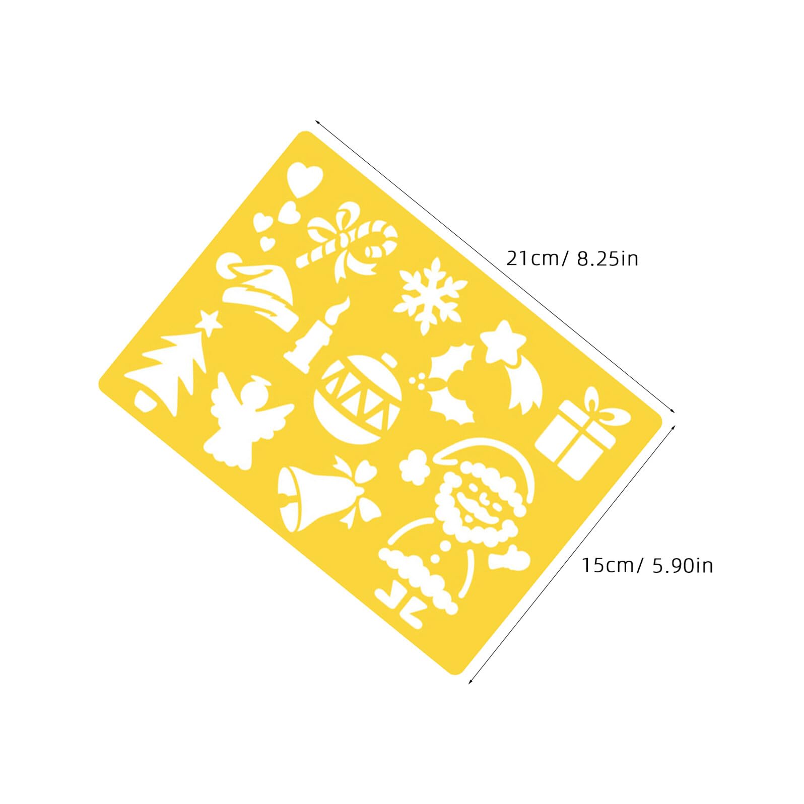Hohopeti 20pezzi Template per Disegno e Pittura Stencil Plastica con Lettere e Numeri Inglesi per creatività dei e attività Fai Te