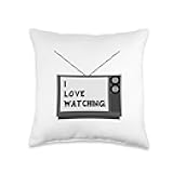 Watching TV Throw Pillow