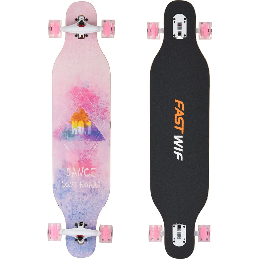41 inch Longboard Skateboard | Cruising, Carving, Dancing, Downhill | Skateboards for Kids Boys Girls Youths Beginners.