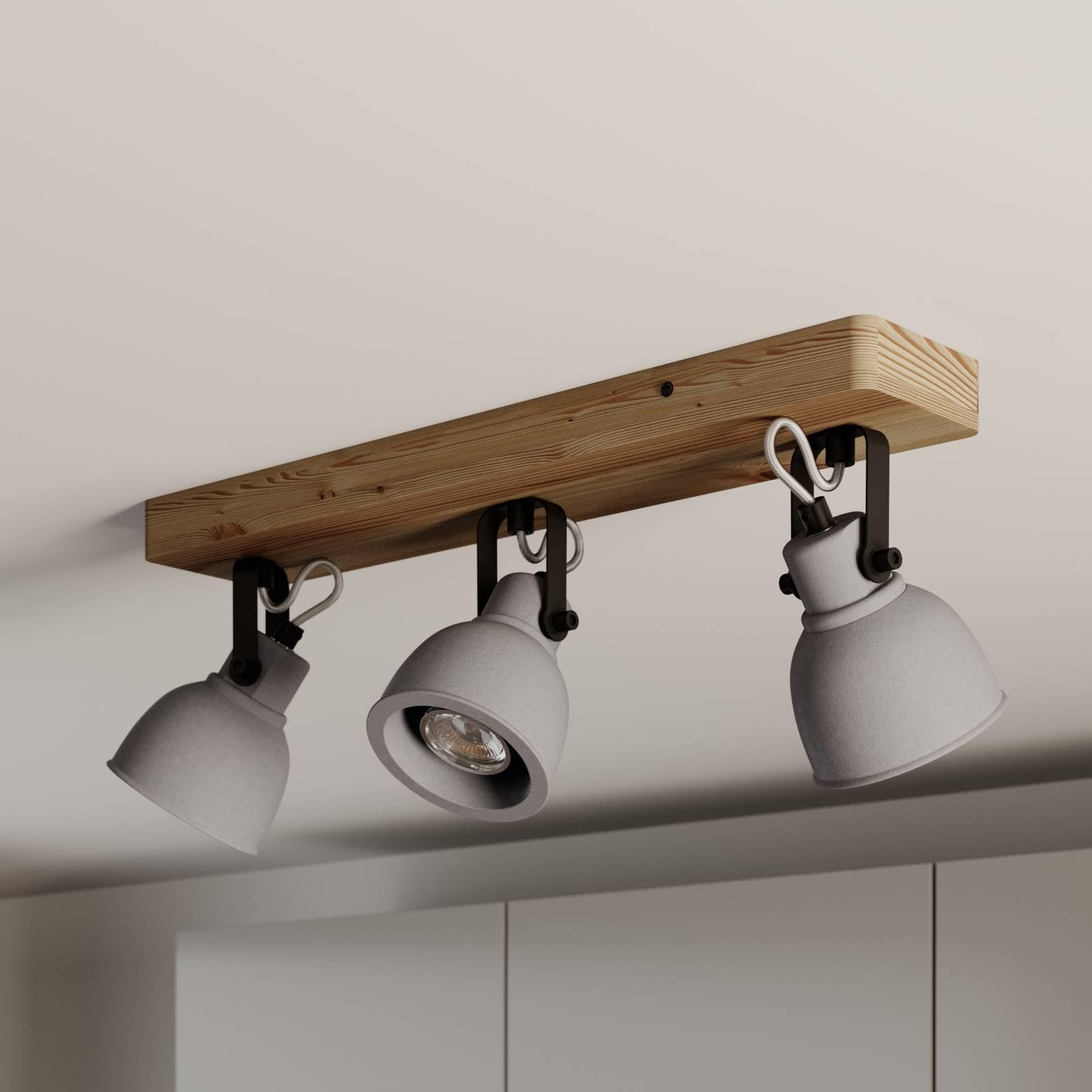 Lindby Ceiling Light Mitis Dimmable (Industrial Design) In Brown For E.g. Living Room & Dining (2 Light Sources, GU10) From Floodlight Spotlight - View #9