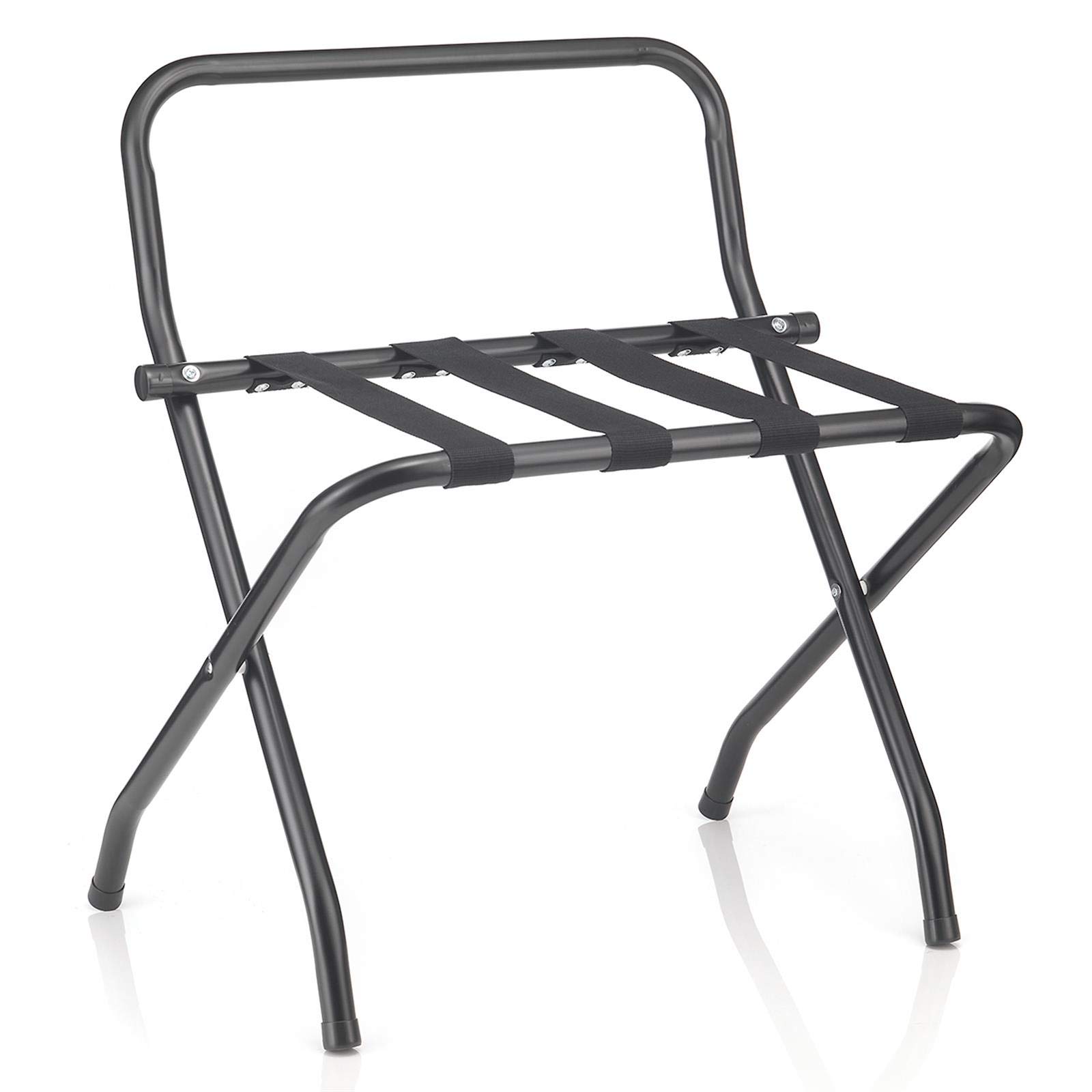 IDIMEX Porte-Valise Suite en métal Noir, Support-Bagages Accessoire de Chambre hôtel pour Sac de Voyage et...