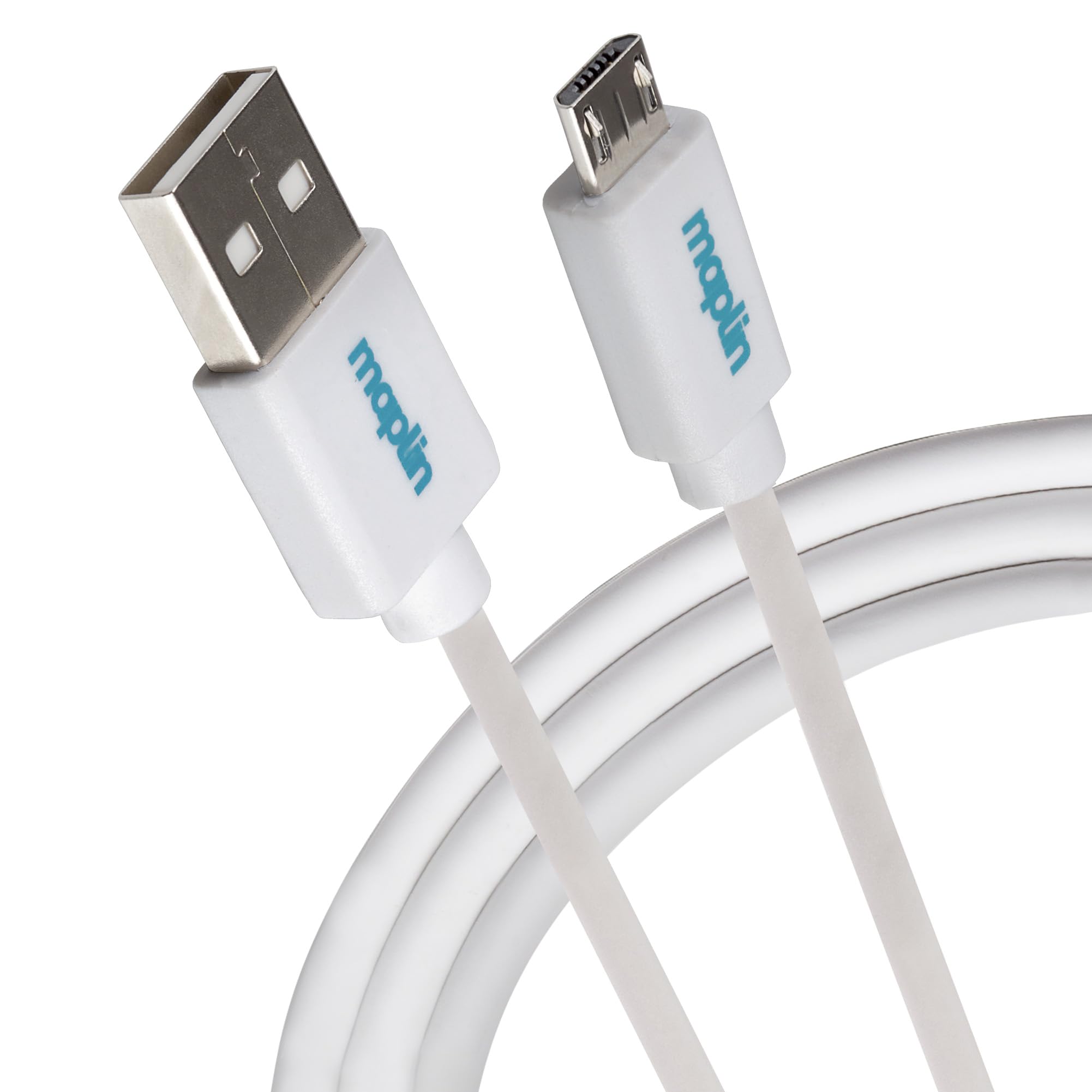 Maplin White Mapcus07 Usb Cable Usb 2.0 0.75 M Usb A Micro-Usb B