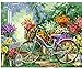 VVNASD Puzzle De 1000 Piezas para Adultos Flor De Bicicleta DIY Arte Moderno Caligrafía para La Decoración del Hogar Artes Madera Gran Regalo Educativo para Niños