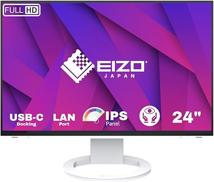 Eizo FlexScan EV2495 24.1" 1610 WUXGA USB-C Docking IPS LED Monitor, Black