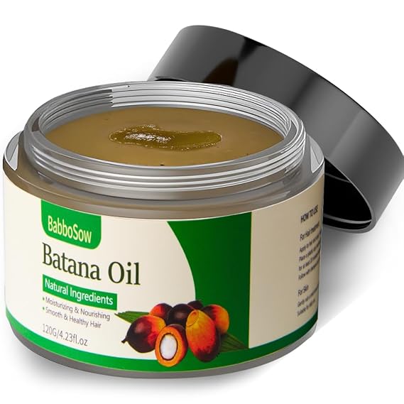 Batana Oil for Hair Growth,100% Natural Pure and Raw Unrefined Batana Oil,Unrefined Organic Dr. Sebi Raw from Honduras 4.05oz/120ml Natural Thicker for all Hair Types