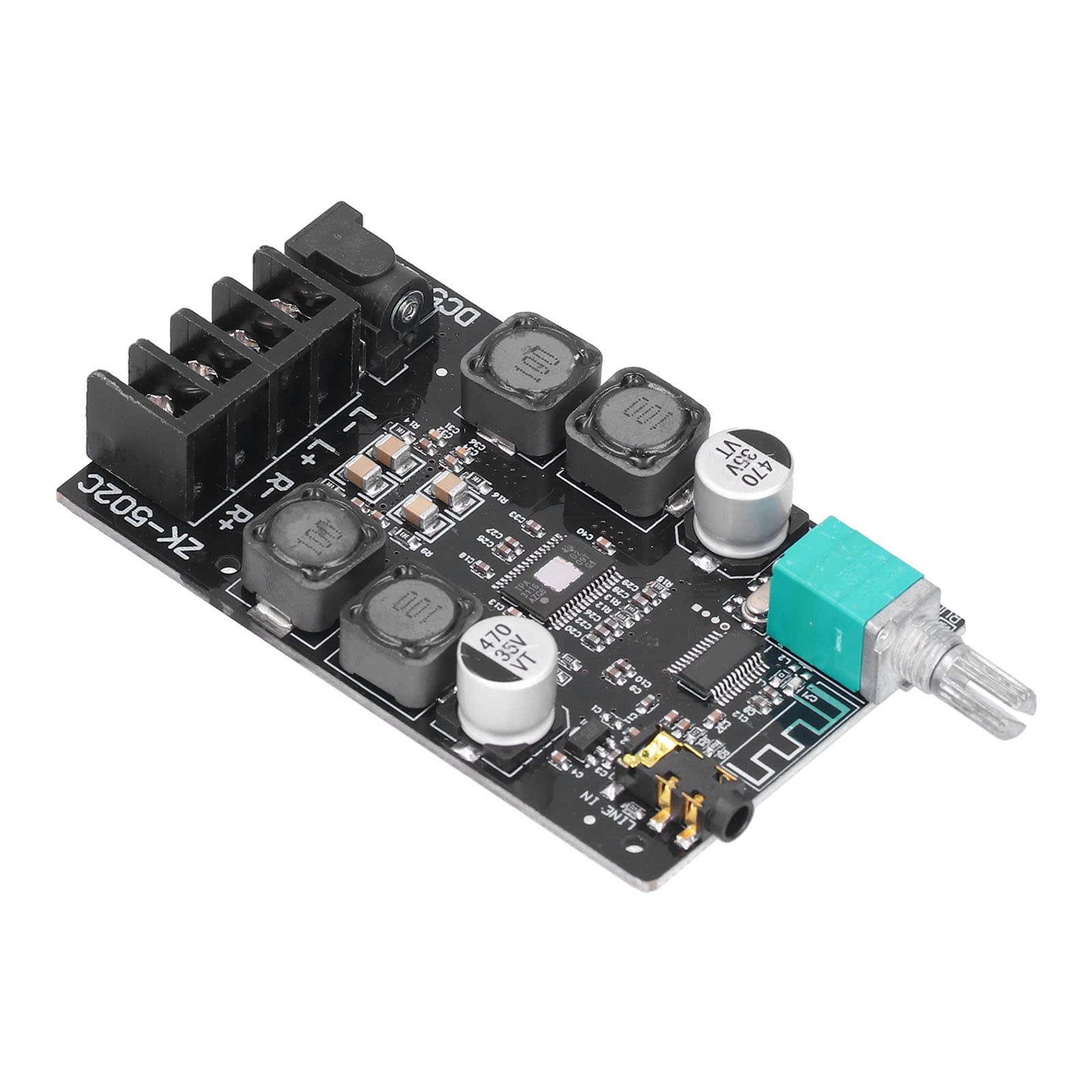 Garosa Carte D'amplificateur de Puissance HIFI ZK 502C, Carte AMP Audio Haute Puissance, Inductance de Filtre Sonore Clair TPA3116