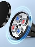 Magnetic Phone Holder for car【2 Packs 】【Strong Magnet】phone holders for your car phone holder Mount for Car【4 Metal Plate】Universal Airvent cell phone car mount for iphone Samsung car accessories