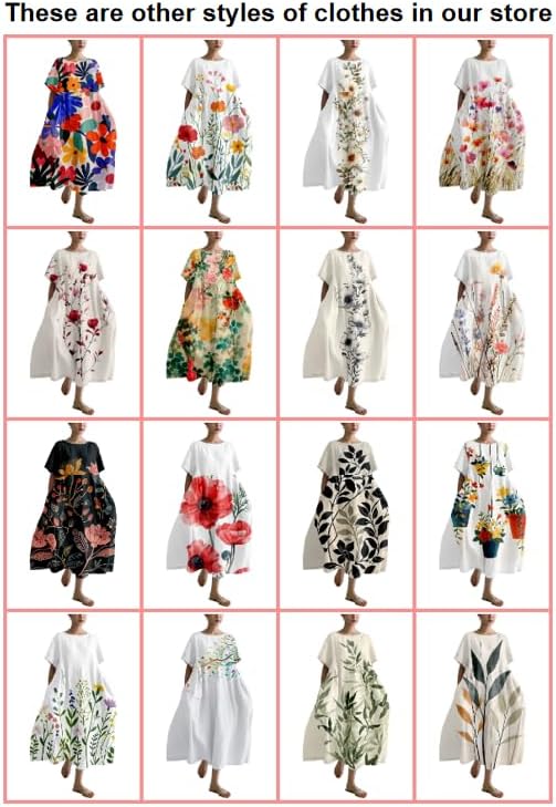 MARSVOVO Summer Dress for Women Funny Cat Graphic Cute Short Sleeve Maxi Dress Causal Plus Size Party Dress for Women - Image 4