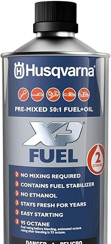 Miniatura 6 de Husqvarna XP - Cuarto de galón de combustible y aceite de motor premezclados (paquete de 3), color azul