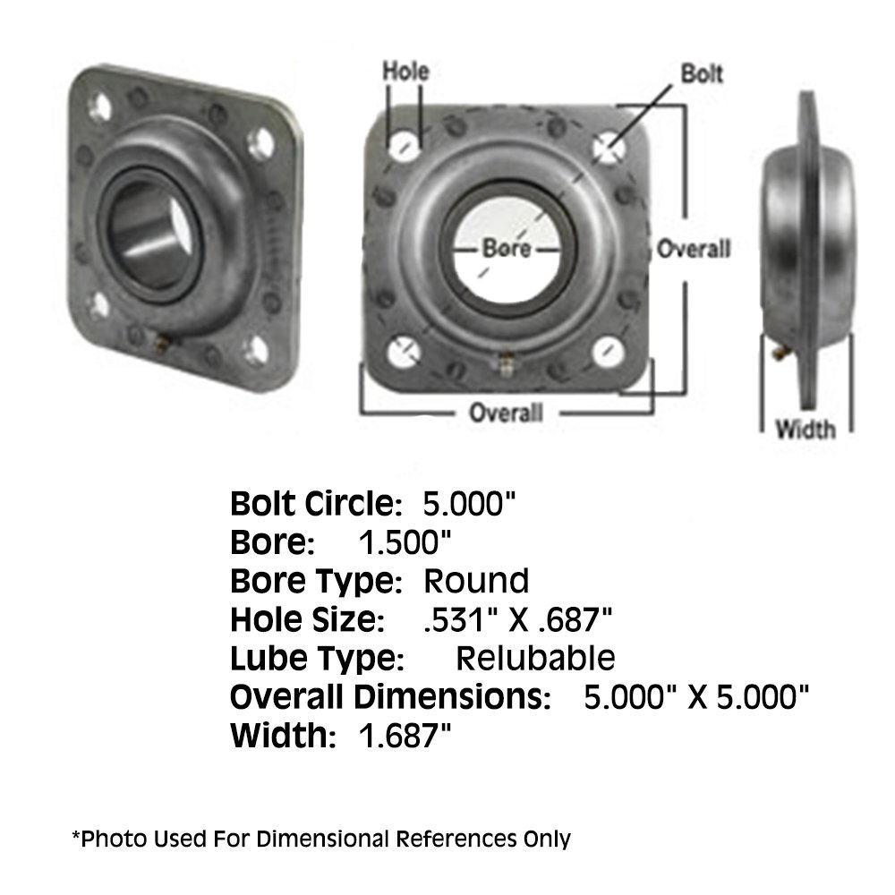 WN-822-208C Bearing, Ball Fits Great Plains 1500TM 2335SC 2551SC 3000TM 4000TC 4000TM 4000TT Series I 4000TT Series II 6324DV 6328FC 3544FC 7344FC 7552DV 7560FC 8324DV 8324DVN 8560FCC 8560FCF SS0300