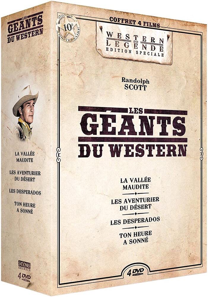 Randolph Scott : Les géants du Western - Coffret 4 films : La Vallée maudite + Les Aventuriers du désert + Les Desperados + Ton heure a sonné [Pack]