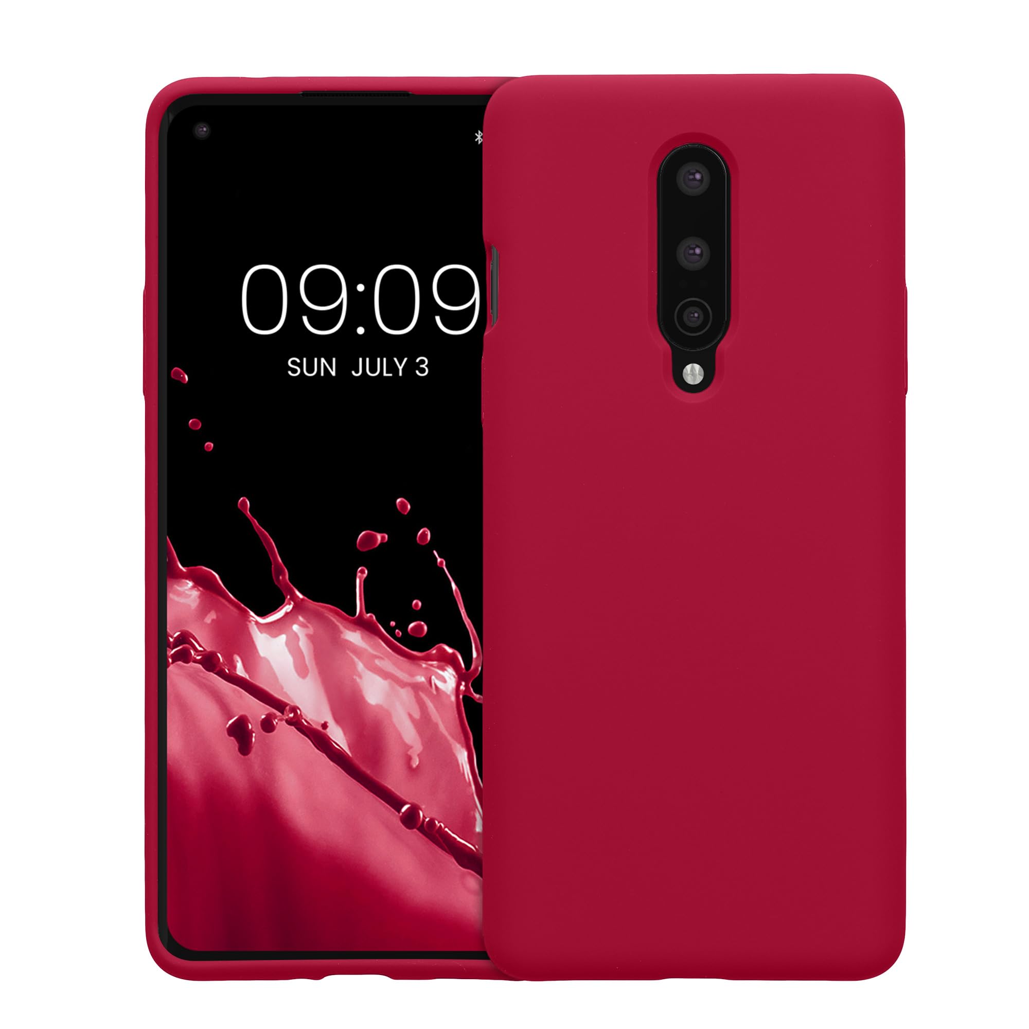 Kwmobile Cover In Silicone TPU Per OnePlus 8: Custodia Posteriore Morbida E Antiscivolo, Colore Lavanda Opaco - 4