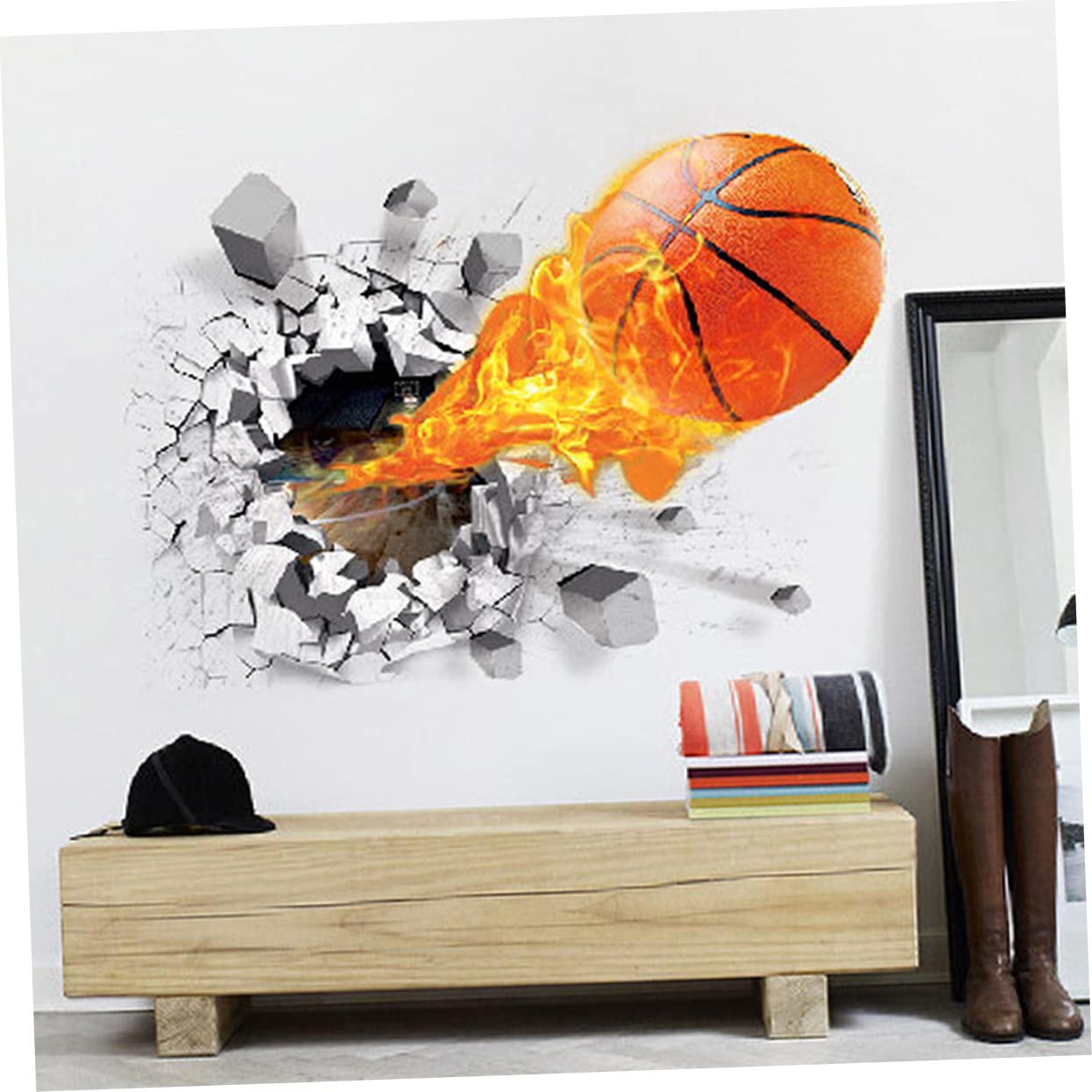 POPETPOP 4pezzi Adesivi Murali Decorativi Motivo Pallone Impermeabili e Facili Da Applicare Decorazioni Per Casa e Cameretta Dei