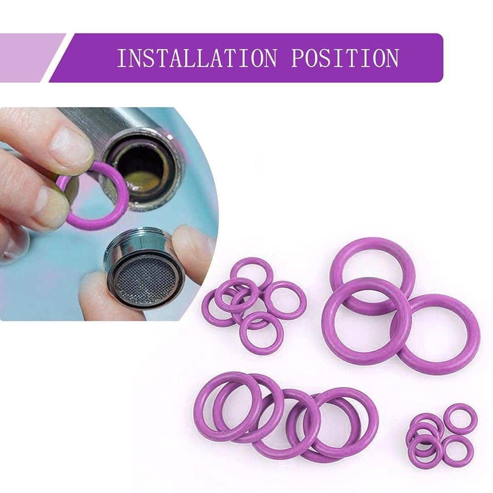 Assortiment De Joints Toriques NBR, 270 Pièces, Joint En Caoutchouc Violet, Taille 18, for Pompe À Valve, Cylindre, Étanchéité Mécanique