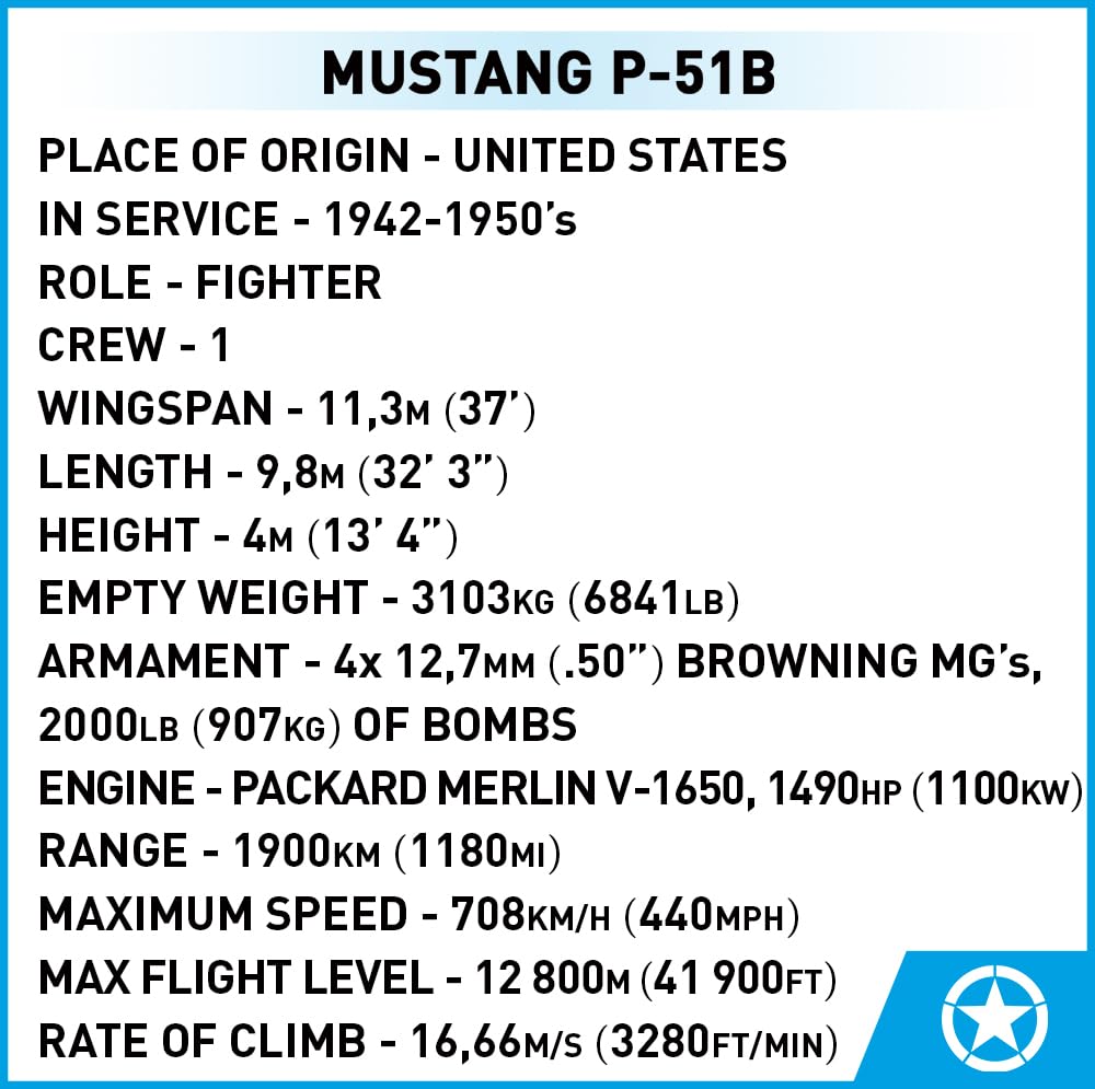 COBI Mustang P-51B
