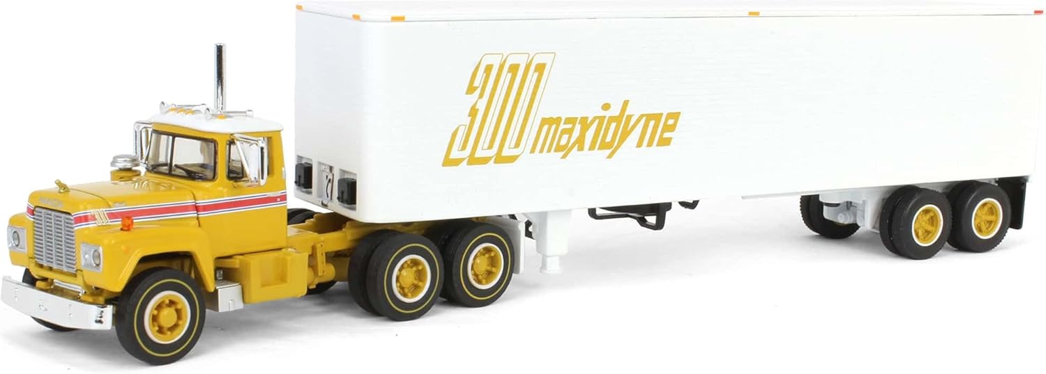 First Gear DCP 1/64 Mack R-Model Day Cab with 40ft Vintage Trailer, 125 Years of Mack 60-2022