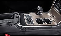Vista 9 de Xotic Tech - Cubierta de caja de cambios de consola central con patrón de fibra de carbono para Jeep Grand Cherokee 2014-2020