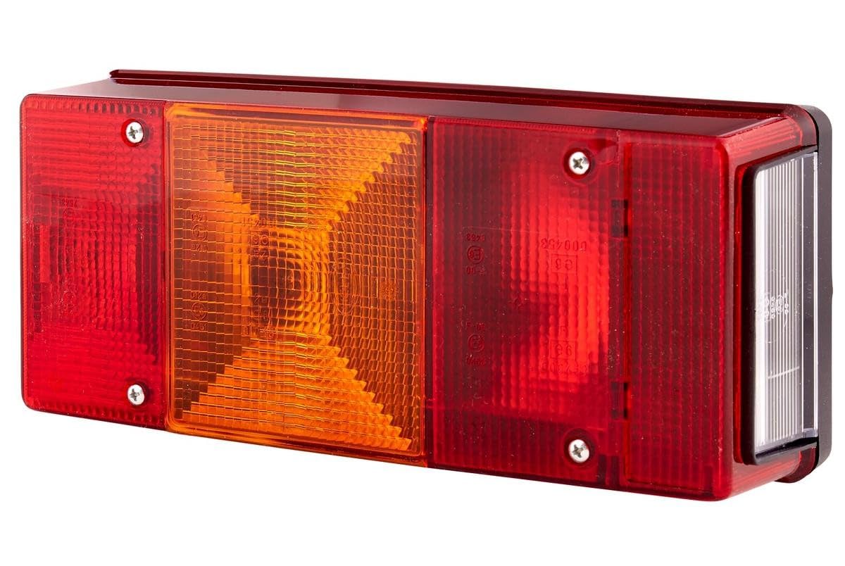 HELLA 2VB 007 547-171 Rearlight - Bulb - 12V - mounting - Lens Colour: Red/Yellow - Plug: Blade Terminal - left - Quantity: 1